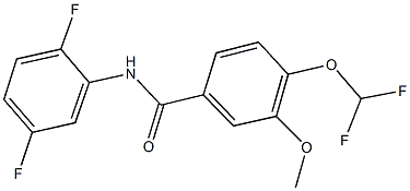 723252-62-8 4-(difluoromethoxy)-N-(2,5-difluorophenyl)-3-methoxybenzamide