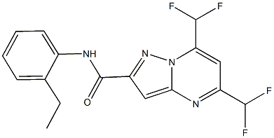 5,7-bis(difluoromethyl)-N-(2-ethylphenyl)pyrazolo[1,5-a]pyrimidine-2-carboxamide|