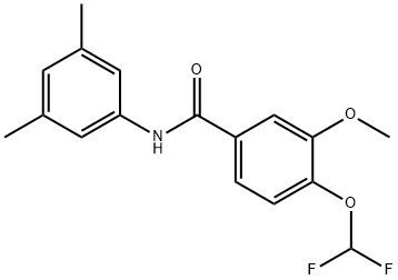 723253-08-5 4-(difluoromethoxy)-N-(3,5-dimethylphenyl)-3-methoxybenzamide