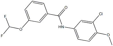 N-(3-chloro-4-methoxyphenyl)-3-(difluoromethoxy)benzamide Structure