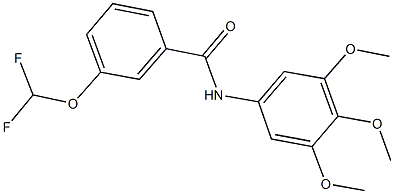 3-(difluoromethoxy)-N-(3,4,5-trimethoxyphenyl)benzamide Structure