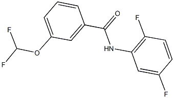 3-(difluoromethoxy)-N-(2,5-difluorophenyl)benzamide Structure