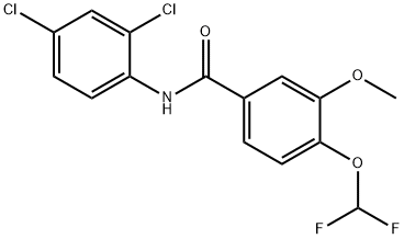 N-(2,4-dichlorophenyl)-4-(difluoromethoxy)-3-methoxybenzamide Structure