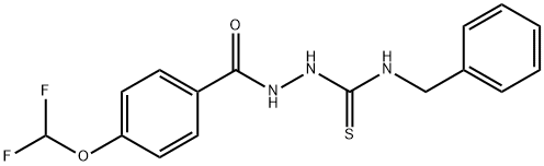 N-benzyl-2-[4-(difluoromethoxy)benzoyl]hydrazinecarbothioamide|