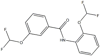 3-(difluoromethoxy)-N-[2-(difluoromethoxy)phenyl]benzamide,723253-91-6,结构式