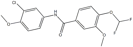 N-(3-chloro-4-methoxyphenyl)-4-(difluoromethoxy)-3-methoxybenzamide Structure