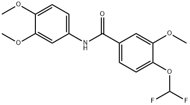 4-(difluoromethoxy)-N-(3,4-dimethoxyphenyl)-3-methoxybenzamide Structure