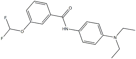 723254-29-3 N-[4-(diethylamino)phenyl]-3-(difluoromethoxy)benzamide