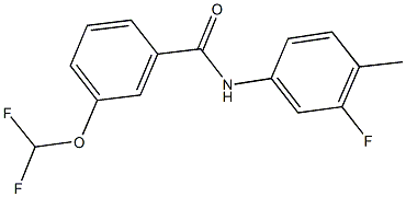 3-(difluoromethoxy)-N-(3-fluoro-4-methylphenyl)benzamide|