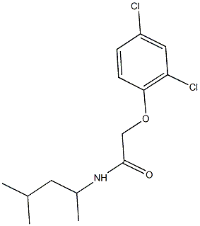 2-(2,4-dichlorophenoxy)-N-(1,3-dimethylbutyl)acetamide Structure