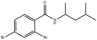 2,4-dibromo-N-(1,3-dimethylbutyl)benzamide Structure