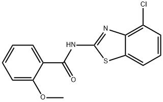 N-(4-chloro-1,3-benzothiazol-2-yl)-2-methoxybenzamide Struktur