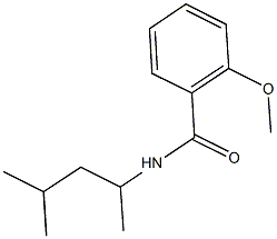 N-(1,3-dimethylbutyl)-2-methoxybenzamide 结构式