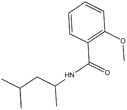 N-(1,3-dimethylbutyl)-2-methoxybenzamide Structure