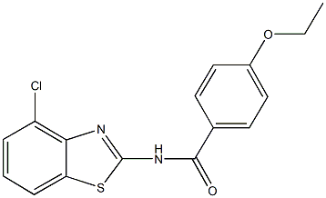 N-(4-chloro-1,3-benzothiazol-2-yl)-4-ethoxybenzamide Structure