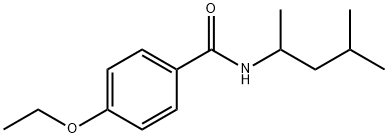 N-(1,3-dimethylbutyl)-4-ethoxybenzamide 结构式