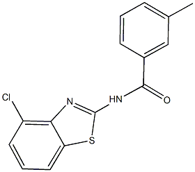 N-(4-chloro-1,3-benzothiazol-2-yl)-3-methylbenzamide Struktur