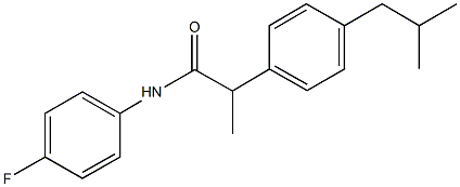 N-(4-fluorophenyl)-2-(4-isobutylphenyl)propanamide,723255-03-6,结构式