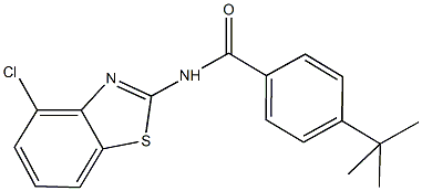 723255-07-0 4-tert-butyl-N-(4-chloro-1,3-benzothiazol-2-yl)benzamide