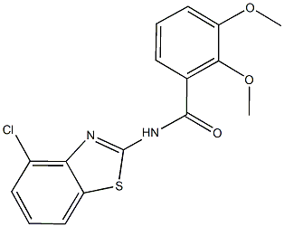 N-(4-chloro-1,3-benzothiazol-2-yl)-2,3-dimethoxybenzamide,723255-37-6,结构式