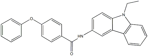 N-(9-ethyl-9H-carbazol-3-yl)-4-phenoxybenzamide Structure