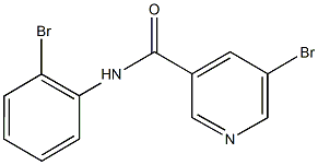 5-bromo-N-(2-bromophenyl)nicotinamide,723255-59-2,结构式