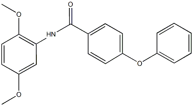 N-(2,5-dimethoxyphenyl)-4-phenoxybenzamide 结构式