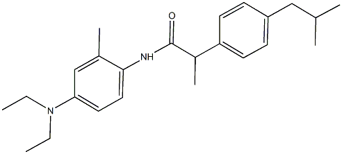 N-[4-(diethylamino)-2-methylphenyl]-2-(4-isobutylphenyl)propanamide Structure