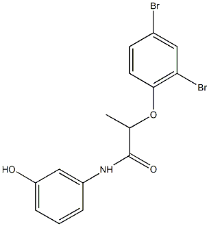 2-(2,4-dibromophenoxy)-N-(3-hydroxyphenyl)propanamide|