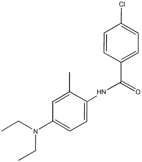 4-chloro-N-[4-(diethylamino)-2-methylphenyl]benzamide 化学構造式