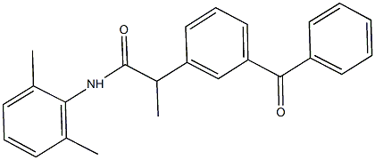 2-(3-benzoylphenyl)-N-(2,6-dimethylphenyl)propanamide Structure