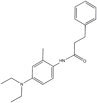 N-[4-(diethylamino)-2-methylphenyl]-3-phenylpropanamide Structure