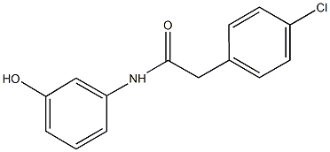 2-(4-chlorophenyl)-N-(3-hydroxyphenyl)acetamide,723256-23-3,结构式