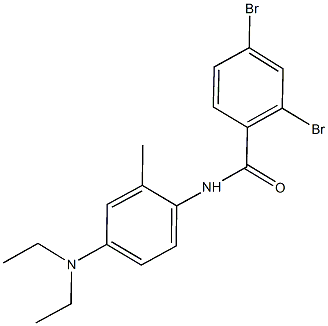 2,4-dibromo-N-[4-(diethylamino)-2-methylphenyl]benzamide 结构式