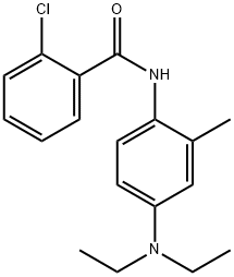 2-chloro-N-[4-(diethylamino)-2-methylphenyl]benzamide Struktur