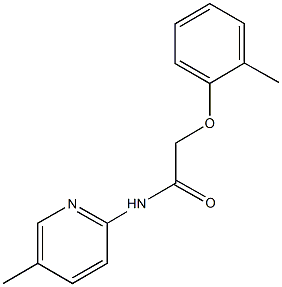 2-(2-methylphenoxy)-N-(5-methyl-2-pyridinyl)acetamide Structure