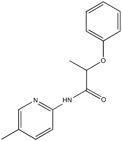 N-(5-methyl-2-pyridinyl)-2-phenoxypropanamide Structure