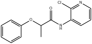 N-(2-chloro-3-pyridinyl)-2-phenoxypropanamide 结构式