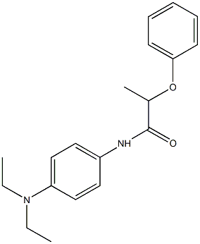 N-[4-(diethylamino)phenyl]-2-phenoxypropanamide Struktur