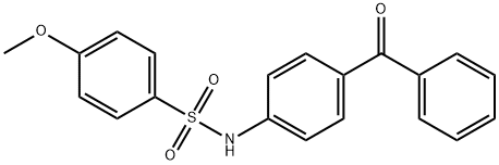 N-(4-benzoylphenyl)-4-methoxybenzenesulfonamide Struktur