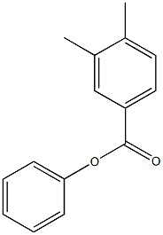 phenyl3,4-dimethylbenzoate 化学構造式