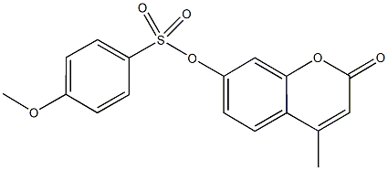 723256-77-7 4-methyl-2-oxo-2H-chromen-7-yl4-methoxybenzenesulfonate