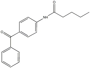 N-(4-benzoylphenyl)pentanamide Struktur