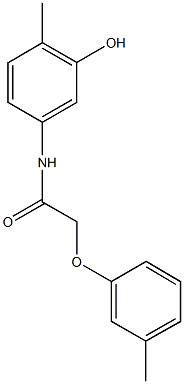 N-(3-hydroxy-4-methylphenyl)-2-(3-methylphenoxy)acetamide Structure