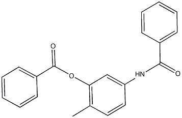 5-(benzoylamino)-2-methylphenylbenzoate Structure