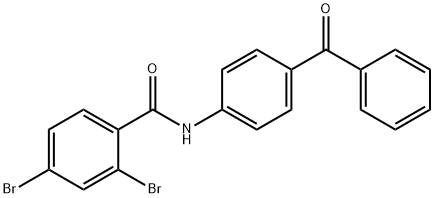 N-(4-benzoylphenyl)-2,4-dibromobenzamide Structure