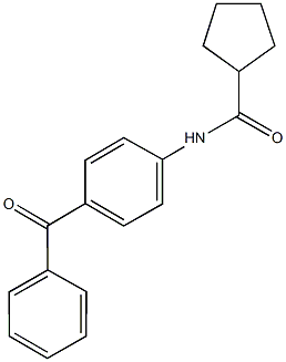 N-(4-benzoylphenyl)cyclopentanecarboxamide Struktur