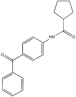 N-(4-benzoylphenyl)cyclopentanecarboxamide Structure