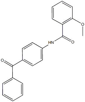 N-(4-benzoylphenyl)-2-methoxybenzamide Struktur