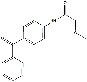 N-(4-benzoylphenyl)-2-methoxyacetamide Struktur